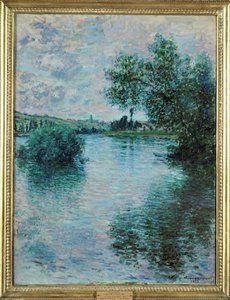 Seina u Vetheuil (olej na plátně) od Claude Monet