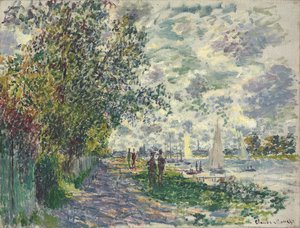 Banka Petit-Gennevilliers, 1875 od Claude Monet