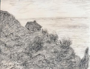 Celní chata poblíž Pourville od Claude Monet
