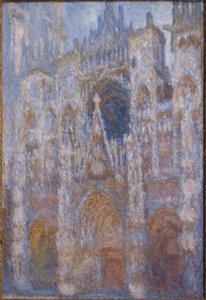 Rouenská katedrála. Brána, ranní slunce. harmoni od Claude Monet