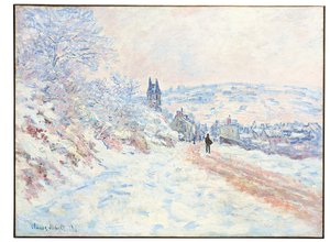Cesta do Vétheuil, sněhový efekt, 1879 od Claude Monet