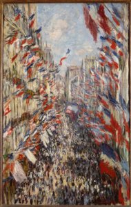 Rue Montorgeuil v Paříži. Svátek 30. června 1878 od Claude Monet