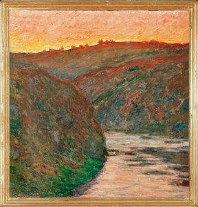 Údolí Creuse, sychravý slunce (olej na plátně) od Claude Monet