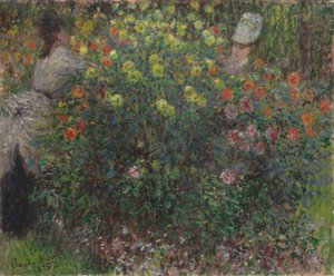 Dámy v květinách, 1875 od Claude Monet