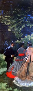 Oběd v trávě, levý panel, 1865 od Claude Monet