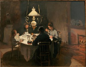 Le Dîner (večeře) od Claude Monet
