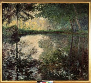 ""The Pond of Montgeron"" (rybník v Montgeronu) Obraz od Clauda Moneta (1840-1926) kolem roku 1876 Ermitážní muzeum, Petrohrad (Saint-Petersbourg) od Claude Monet