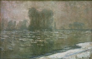 Matin brumeux, débâcle (led v mlhavém ránu) od Claude Monet