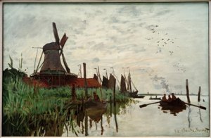 Mlýn v Zaandamu od Claude Monet