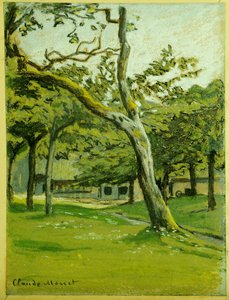 Farma v Normandii pod stromy od Claude Monet