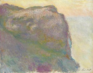 Na útesu, Petit D"Ailly; Na útesu, v Petit Ailly, 1896 od Claude Monet
