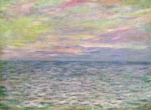 Na volném moři, západ slunce v Pourville; Západ slunce v Pourville, Otevřené moře, 1882
