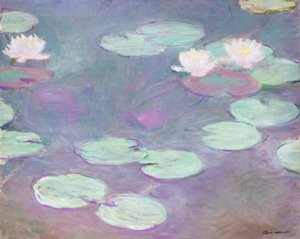 Růžové lekníny, Claude Monet od Claude Monet