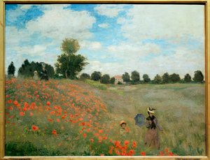 Mák, poblíž Argenteuil od Claude Monet