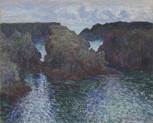 Skály v Port-Goulphar, Belle-Île, 1886 od Claude Monet