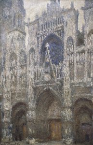 Katedrála v Rouenu, západní portál, Harmony in Grey, 1894 od Claude Monet