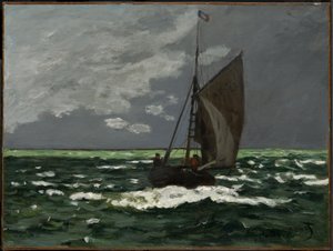 Mořská krajina, bouře od Claude Monet
