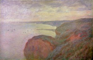 Strmé útesy poblíž Dieppe, 1897. od Claude Monet
