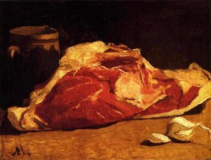 Zátiší s masem od Claude Monet