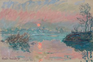 Západ slunce v Lavacourtu; Západ slunce v Lavacourtu, 1880 od Claude Monet