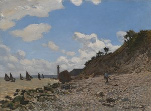 Pláž v Honfleur od Claude Monet
