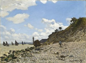 Pláž v Honfleuru, 1864-1866 od Claude Monet