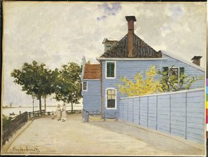Modrý dům, Zaandam od Claude Monet