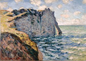 Cliff of Aval, Etrétat, 1885 od Claude Monet