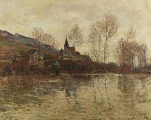 Potopa v Giverny, kolem roku 1886 od Claude Monet