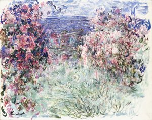 Dům mezi růžemi, 1925 od Claude Monet