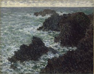 The Rocks at Belle-Ile, The Wild Coast, 1886. od Claude Monet