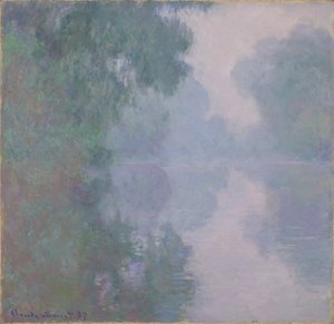 Seina v Giverny, Ranní mlhy, 1897 od Claude Monet