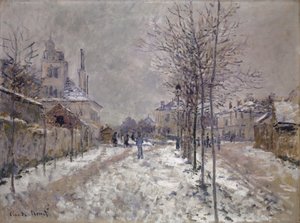 Sněhem pokrytý Boulevard de Pontoise v Argenteuil, 1875 od Claude Monet