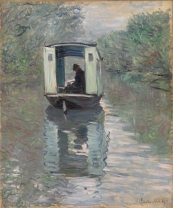 Studiová loď (Le Bateau-atelier) od Claude Monet