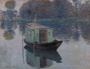 Studio Boat Le bateau-atelier, 1874 od Claude Monet