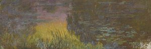 Lekníny - Zapadající slunce, 1914-1926 od Claude Monet