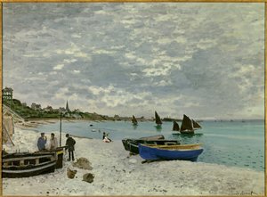 Pláž Sainte Adresse od Claude Monet