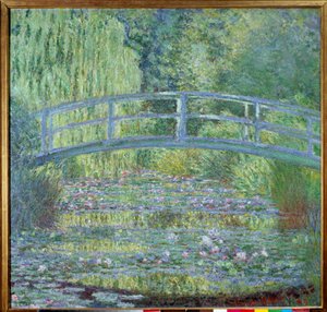 Lávka a bazén s lekníny od Claude Monet