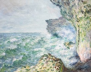 Moře ve Fécampu od Claude Monet