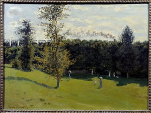 Vlak na venkově Obraz Clauda Moneta (1840-1926) 1870 Ne. 0,5x0,65 m Paříž, Musee d