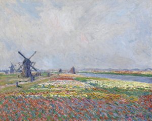 Tulipánová pole poblíž Haagu par Monet, Claude (1840-1926). Olej na plátně, rozměr: 66x81,5 od Claude Monet