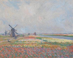Tulipánová pole poblíž Haagu. 1886 od Claude Monet