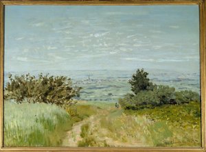 Pohled z roviny na Argenteuil, svahy Sannois v roce 1872. Obraz Clauda Moneta (1840-1926) od Claude Monet