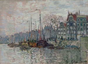 Pohled na Amsterdam od Claude Monet