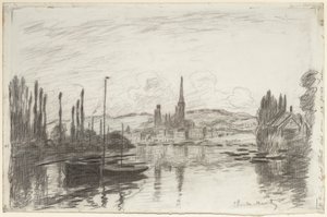 Pohled na Rouen od Claude Monet
