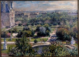 Pohled na zahrady Tuileries v Paříži od Claude Monet