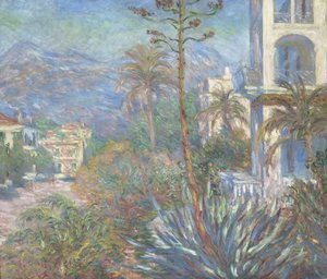 Vily v Bordighera, 1884 od Claude Monet