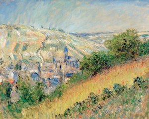 Vue de Vetheuil (Pohled na Vetheuil sur Seine) od Claude Monet