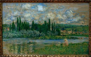 Vue de Vetheuil (Pohled na Vetheuil sur Seine) od Claude Monet