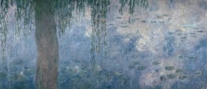 Lekníny: Ráno se smutečními vrbami, 1914-18 (pravá část) od Claude Monet